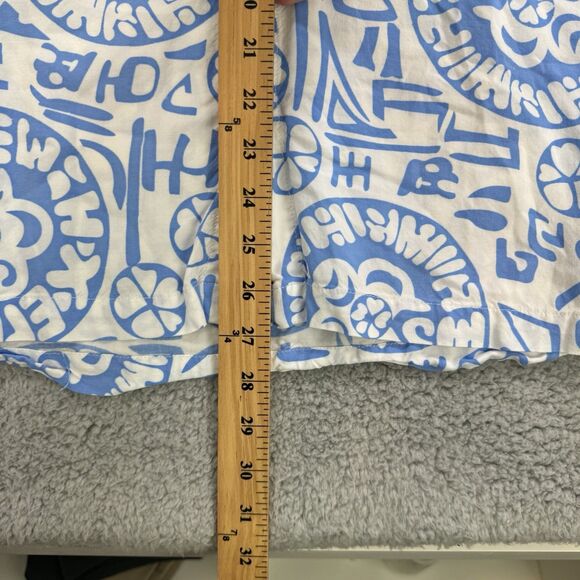 Kenny Flowers Shirt Mens M White Blue Limited Edition Hawaiian Rayon - Picture 5 of 8